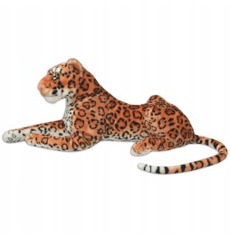 XXL Brown Plush Leopard for Kids