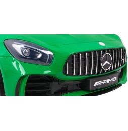 Mercedes-benz gt r dla dzieci zielony 4x4 z pilotem