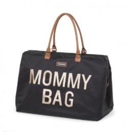 Childhome torba mommy bag czarno-złota dla mam