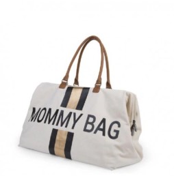 Childhome Mommy Bag Black Gold Stripes