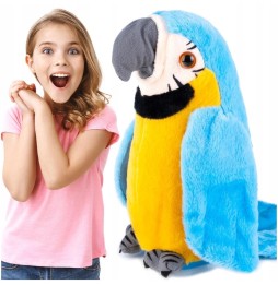 Talking Plush Parrot with Moving Wings