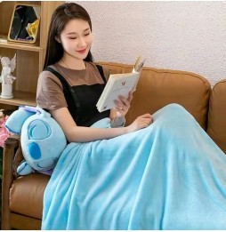 Stitch Plush Blanket Cuddly Toy 3-in-1