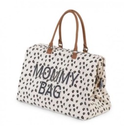 Geanta mommy bag leopard pentru accesorii copii