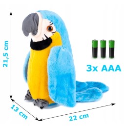 Talking Plush Parrot with Moving Wings