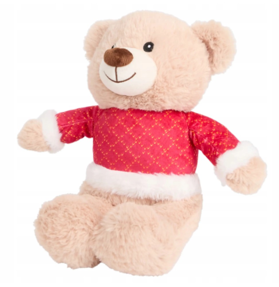 Santa Bear 35 cm - Plush Toy for Holidays