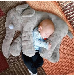 Large Elephant Pillow 65 cm for Kids