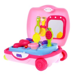 Interactive 2-in-1 Vanity for Girls with Accessories