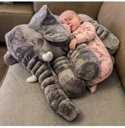 Large Elephant Pillow 65 cm for Kids