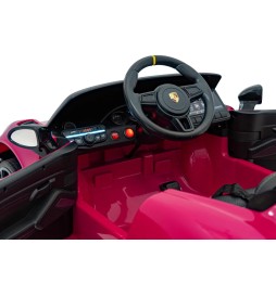 Vehicul Porsche Spyder RS 718 pentru copii - roz