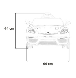 Pojazd Porsche Spyder RS 718 dla dzieci - różowy