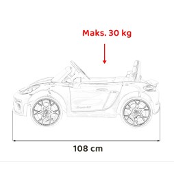 Pojazd Porsche Spyder RS 718 dla dzieci - różowy