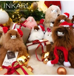 Inkari Alpaca Hazelnut Plush Toy 23 cm from Peru