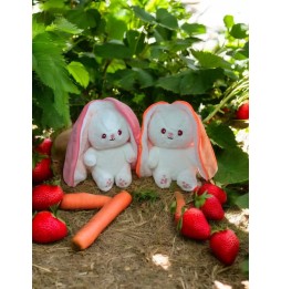 Strawberry Plush Rabbit 35cm with Zip Ears