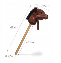 Sounding Hobby Horse for Kids 67 cm