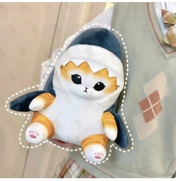 Pisica adorabilă rechin plush 20 cm