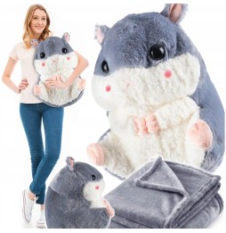 40 cm Hamster Pillow Blanket for Kids