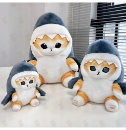 Pisica adorabilă rechin plush 20 cm