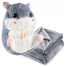 40 cm Hamster Pillow Blanket for Kids