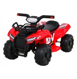 Quad Storm pentru copii - roșu, motor 25W, acumulator