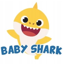 Pluș Baby Shark rechin 30cm - galben