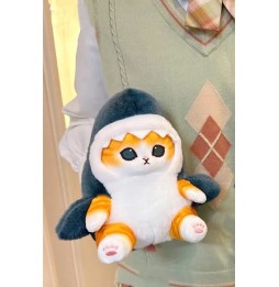 Pisica adorabilă rechin plush 20 cm