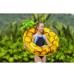 Inel gonflabil fructat Ananas Bestway 116x88 cm