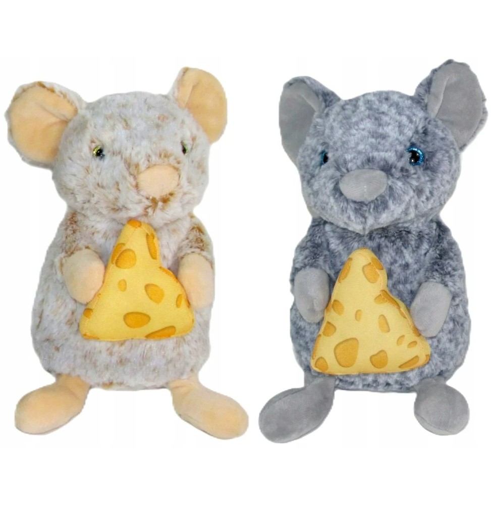 Adorable 20cm Mouse Plush Toy with Cheese