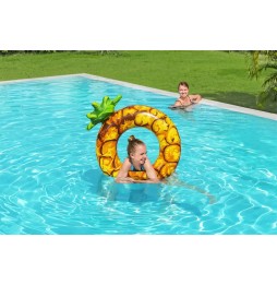 Inel gonflabil fructat Ananas Bestway 116x88 cm