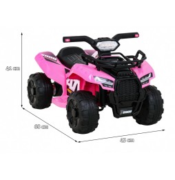 Quad Storm electric pentru copii roz cu motor de 25w