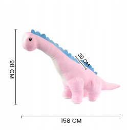 Dinozaur Tobi pluszowy 150cm różowy