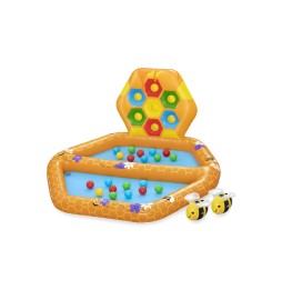 Inflatable Bee Pool for Kids 12m+ with Game