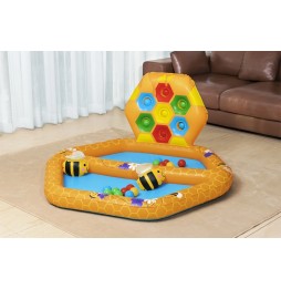 Inflatable Bee Pool for Kids 12m+ with Game