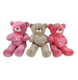 Beige Love Bear with Heart for Valentine's Day