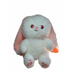 Plush Bunny Toy with Zip-Up Ears 25 cm