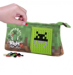 Zippered Neoprene Pencil Case Minecraft Theme