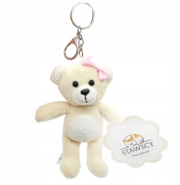 Stuffed Bear Keychain for Keys