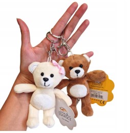 Stuffed Bear Keychain for Keys