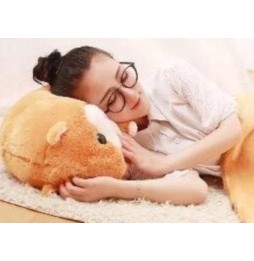 Large Plush Hamster with Blanket and Pillow 45 cm