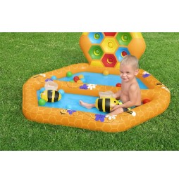 Inflatable Bee Pool for Kids 12m+ with Game