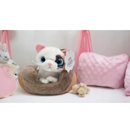 Plush Kitten on Pillow