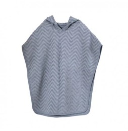 Filibabba poncho zigzag powder blue - dla dzieci 0-5 lat