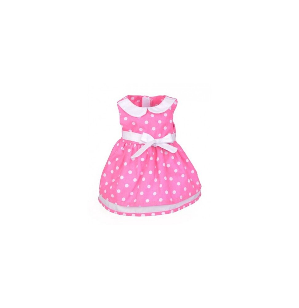 Doll Dress 35-45cm Elizabeth - Pink with Dots