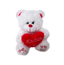 Plush Bear with Heart I Love You