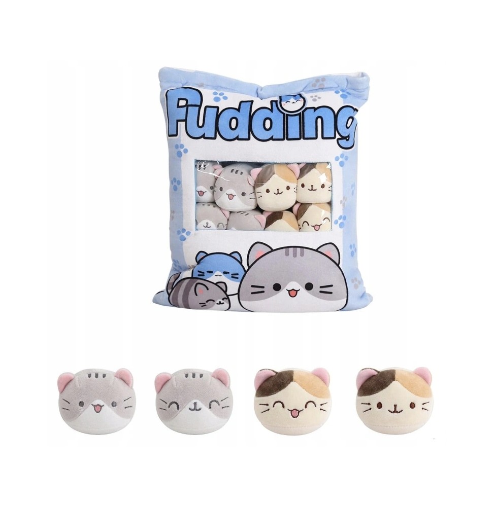 Poduszka pudding z pluszakami do rzucania