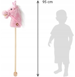 Konik na patyku Rosie 95 cm z dźwiękami