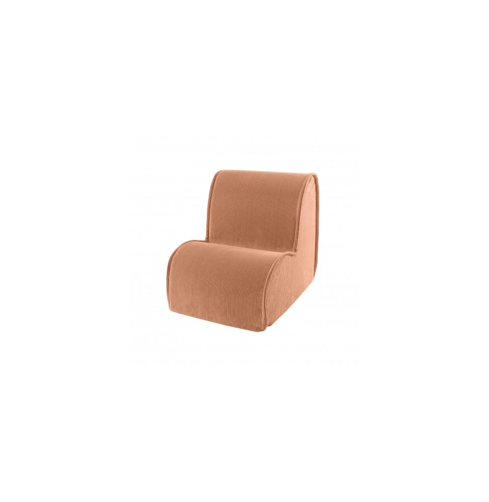 Meowbaby Kids Corduroy Armchair Brick