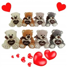 Teddy Bear with Love Heart 15 cm for Valentine's Day