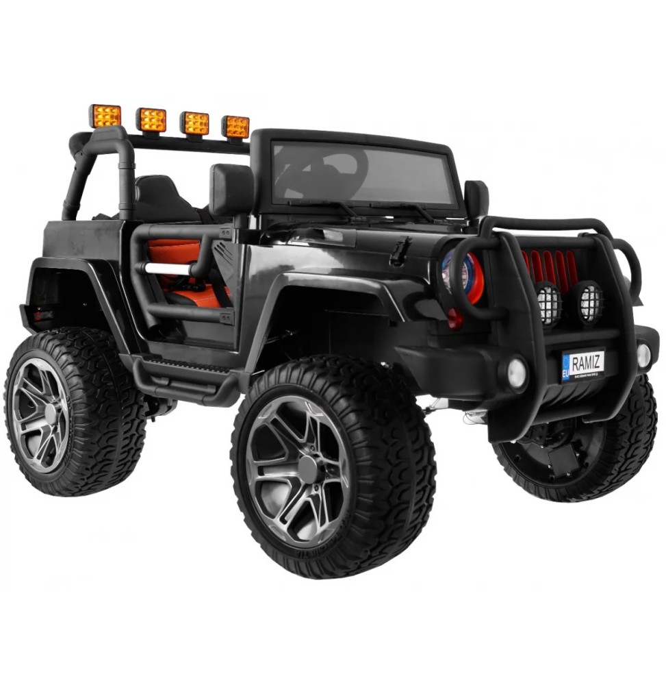 Auto terenowe jeep monster 4x4 dla dzieci czarny