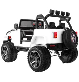 Kids Jeep Monster 4x4 - White with Remote Control