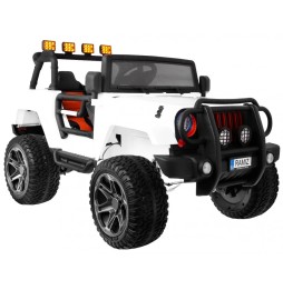 Kids Jeep Monster 4x4 - White with Remote Control